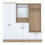 Hanah Home Recibidor P6 - M3 - 2490 Blanco y Nogal